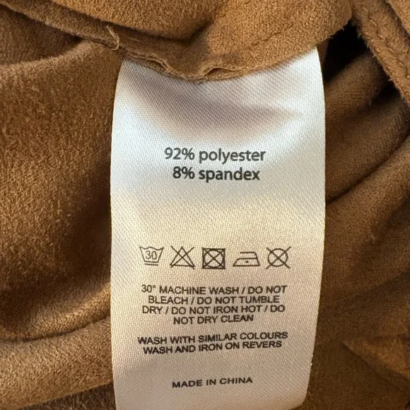 Faux Suede Fringe Jacket Size Medium New With Tags - Picture 9 of 9